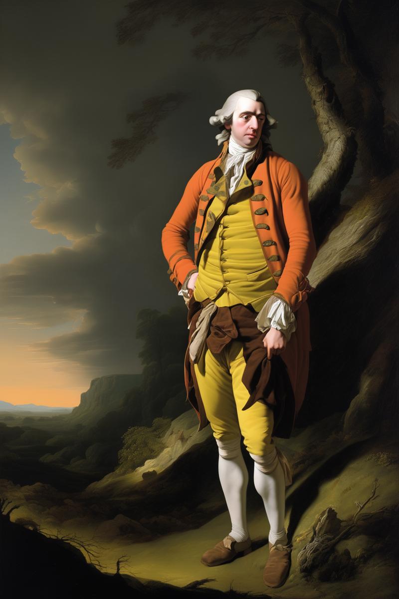 00488-2576500440-Joseph Wright Of Derby Style - An exhausted Gulliver in the 18th-century clothing advances into a desolate landscape, a satirica.png